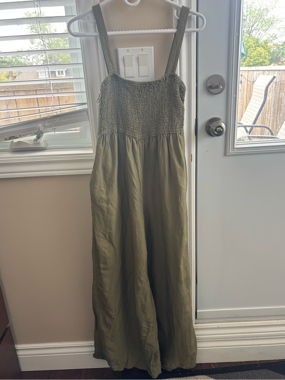 OYSHO olive green jumpsuit